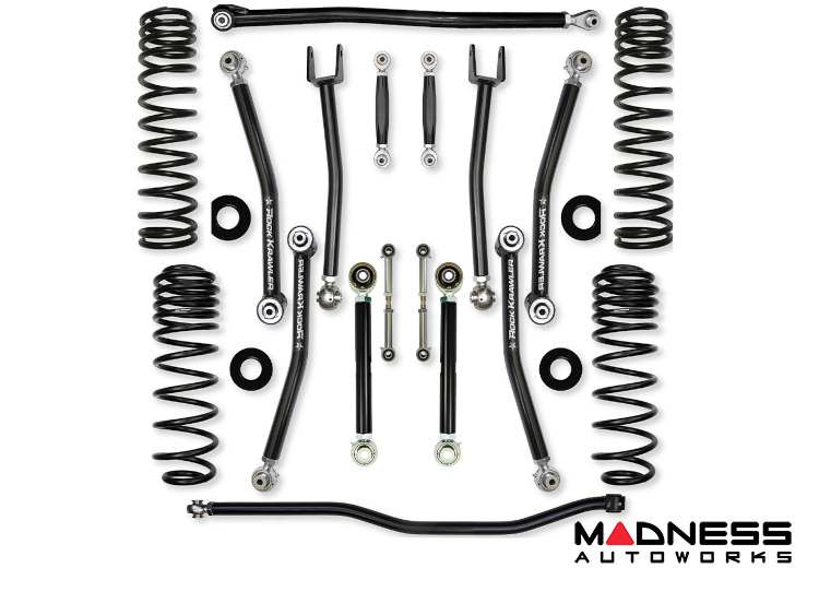 Jeep Wrangler JL Lift Kit - Rock Krawler - 4DR - 4.5in X Factor (No Limits) - 2021+